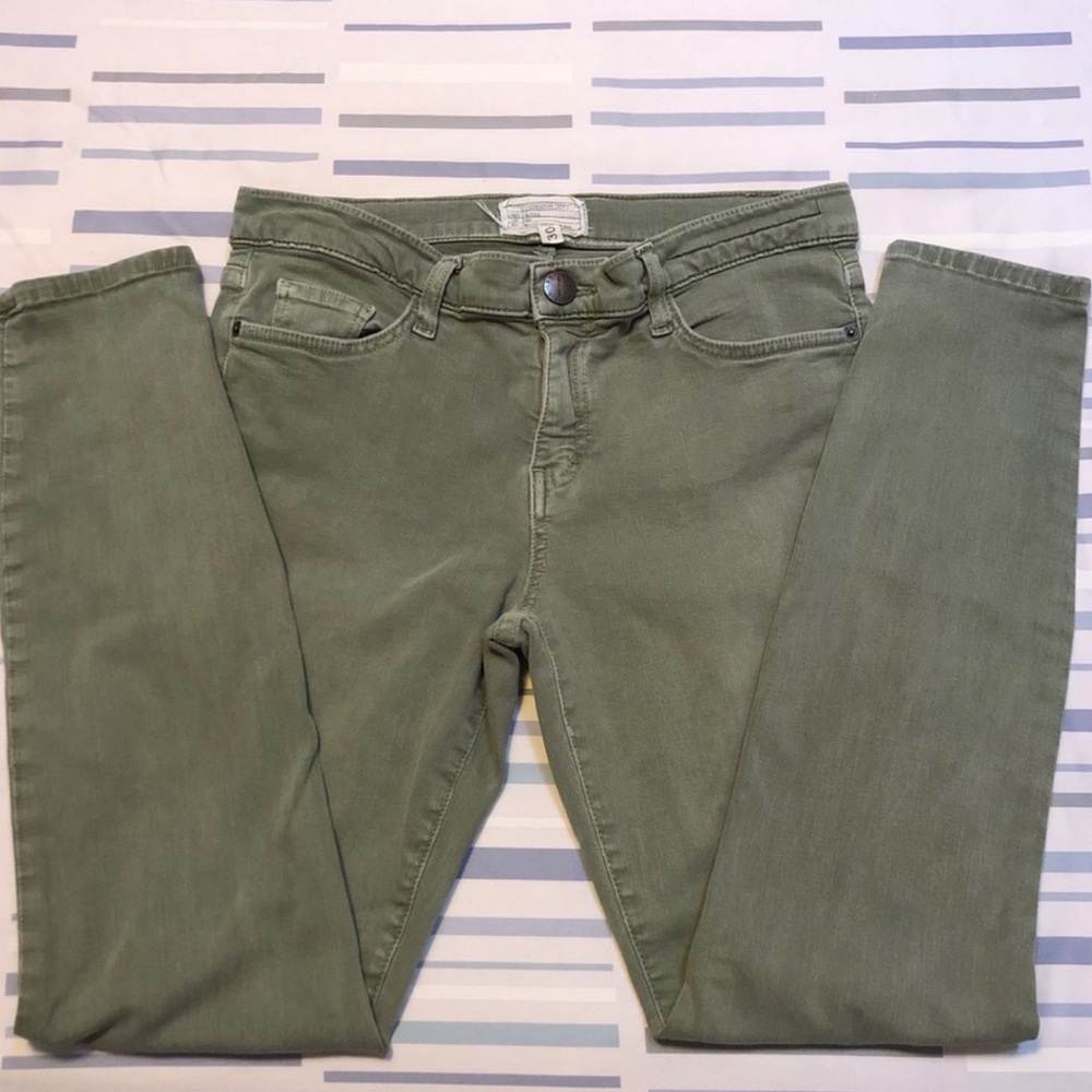 Current/Elliot Stiletto Skinny Jean - Army Green